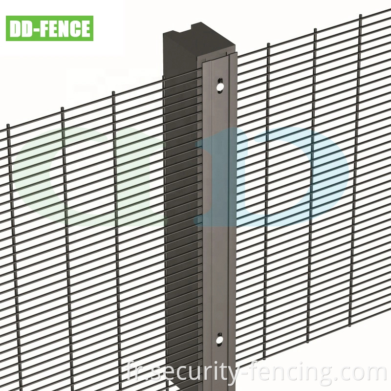 Haute sécurité 358 Mesh Wire Anti Climb Fence for Villa Industry Airport Commercial Zone